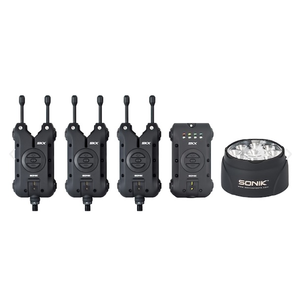 Sonik SKX 3+1 Bite Alarm Set + Bivvy Lamp £166.99 – Pro Master Angling